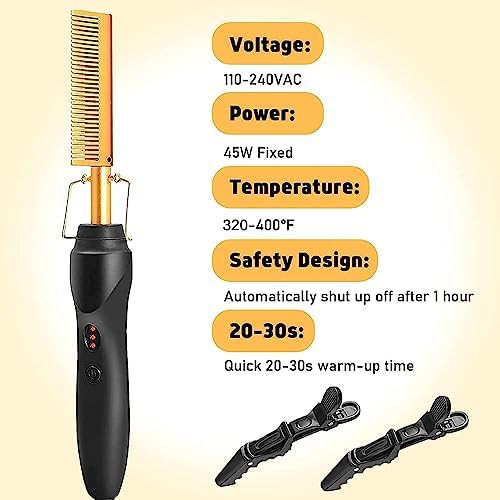 Electric hot comb for wig styling — photo 3