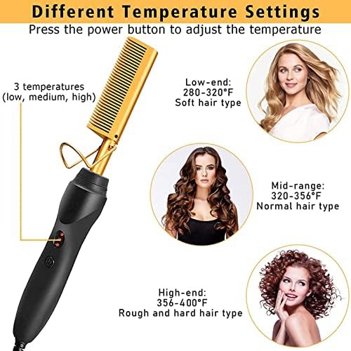 Electric hot comb for wig styling — photo 5