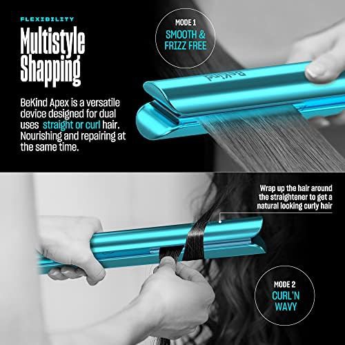 Crystal blue one inch hair straightener — photo 4