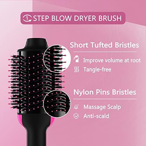 Ceramic oval barrel hot air straightener brush — photo 4