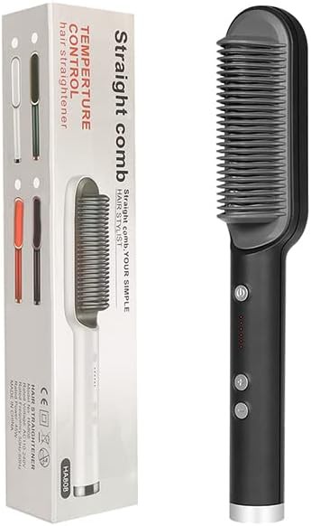 White dual purpose electric hot comb — photo 5