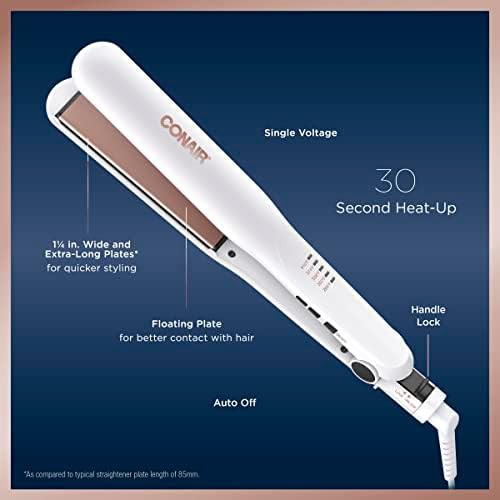 Double ceramic flat iron 1.25 inch — photo 4