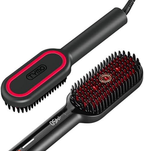 Negative ion hair straightening brush
