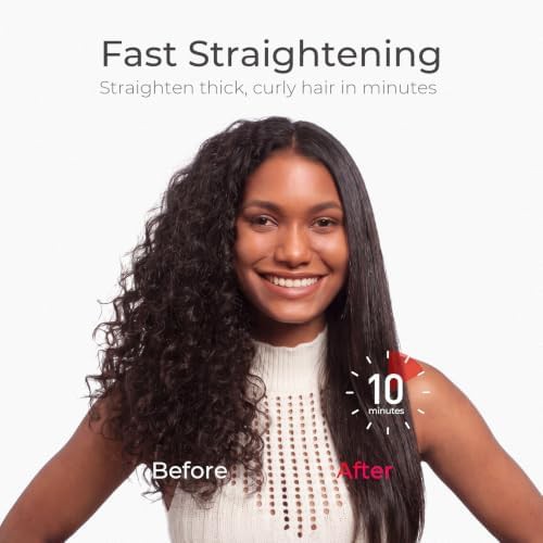 Negative ion hair straightening brush — photo 4