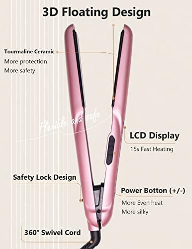 Ceramic one inch professional hair straightener — photo 5