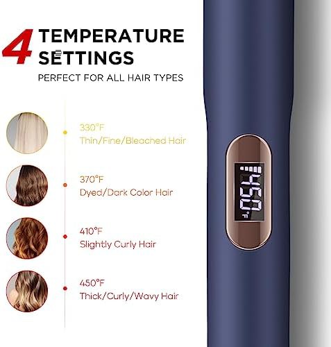 Prussian blue flat iron and curling brush — photo 4