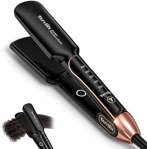 Dual voltage ceramic hair flat iron