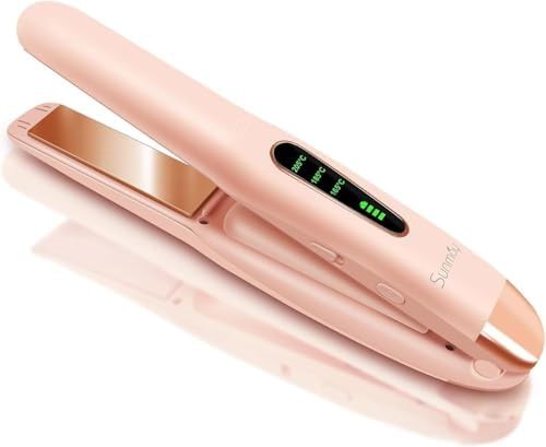 Titanium cordless iron with comb and clip