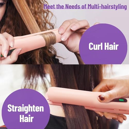 Titanium cordless iron with comb and clip — photo 3