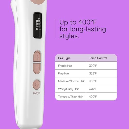 Heated ceramic straightening brush in white — photo 4