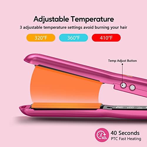 Pink mini flat iron for bangs — photo 4