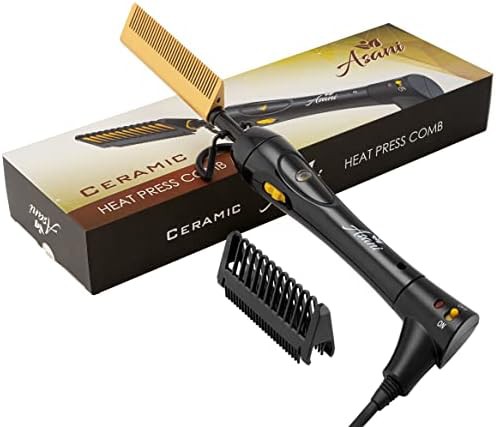 Electric hot comb with ceramic coating