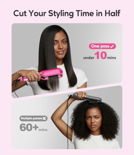 Extra wide ceramic tourmaline flat iron — photo 3
