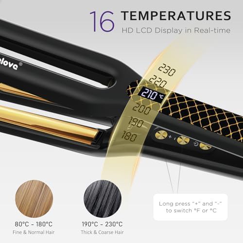 Titanium flat iron with silicone mat — photo 4