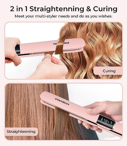 Titanium flat iron with digital display — photo 4