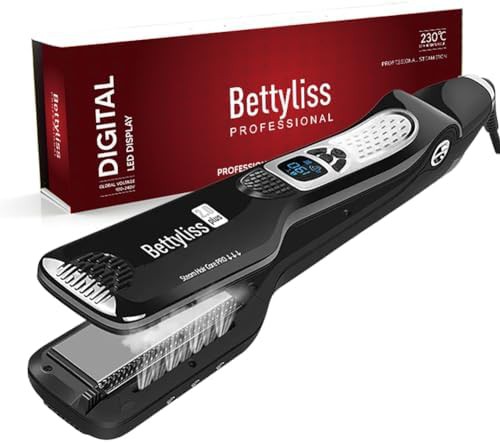 Steam function ceramic flat iron