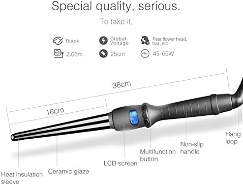 Conical ceramic glaze curling iron — photo 4