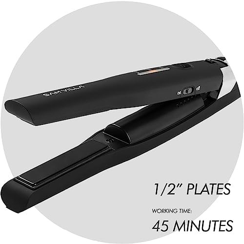 Cordless black travel flat iron — photo 3