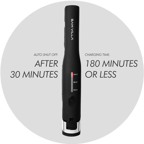 Cordless black travel flat iron — photo 4