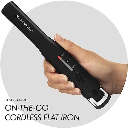Cordless black travel flat iron — photo 5