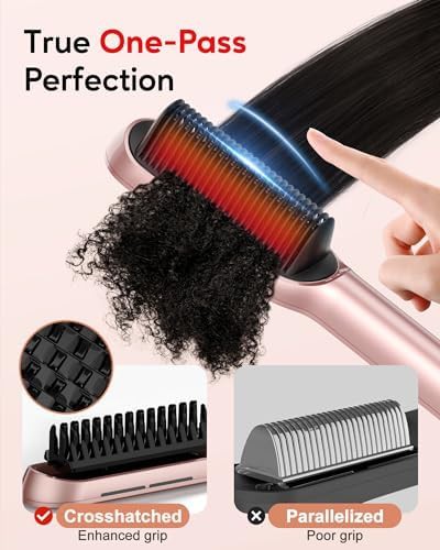 Rose gold ionic straightening brush — photo 4
