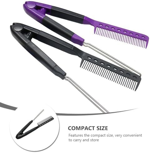 V shaped straightening comb two pack — photo 5