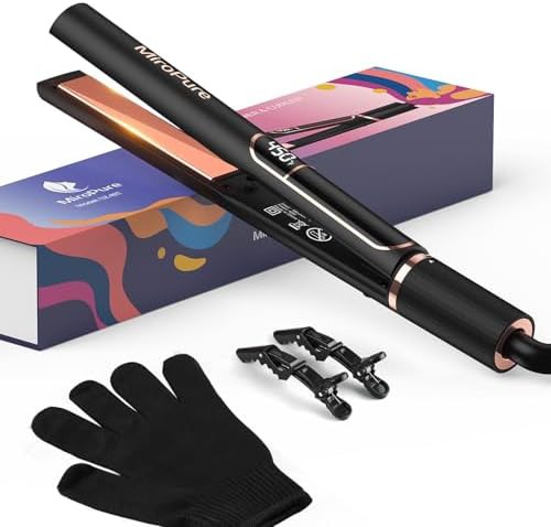 Titanium flat iron with one inch plates