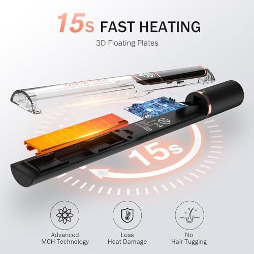 Titanium flat iron with one inch plates — photo 4