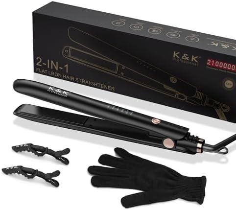 Titanium floating plate styling iron
