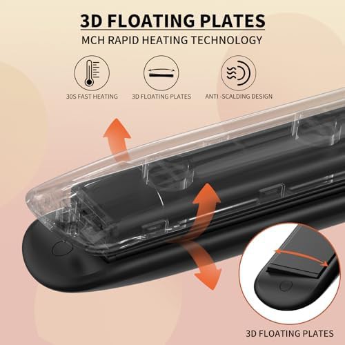 Titanium floating plate styling iron — photo 3