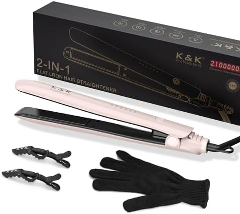 Titanium flat iron with swivel cord