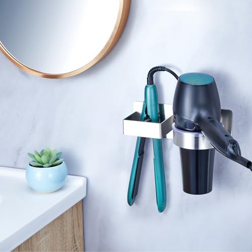 Silver wall mounted hair tool holder — photo 3