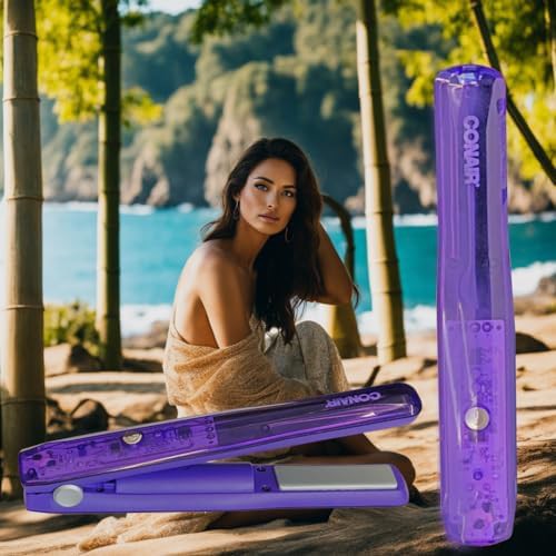 Cordless ceramic flat iron in violet — photo 5
