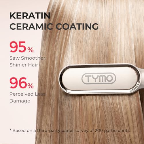 Ceramic hot comb hair straightening brush — photo 3