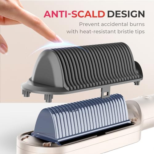 Ceramic hot comb hair straightening brush — photo 4