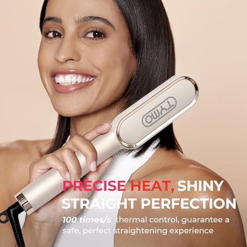 Ceramic hot comb hair straightening brush — photo 5