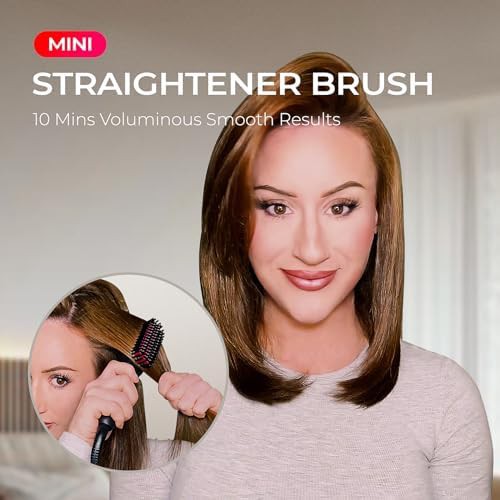 Ultra lightweight mini ionic straightening brush — photo 3