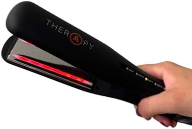 Black infrared therapy flat iron