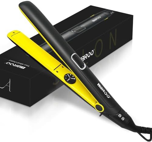 Long plate black ceramic straightener