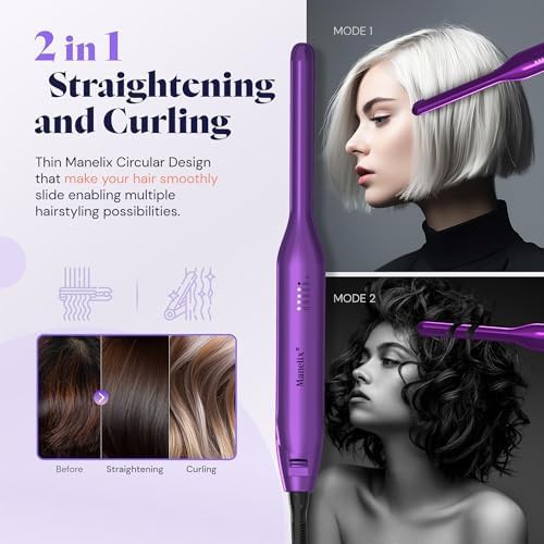 Super slim ceramic mini flat iron — photo 3