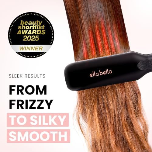 Wide plate infrared titanium hair styling iron — photo 3