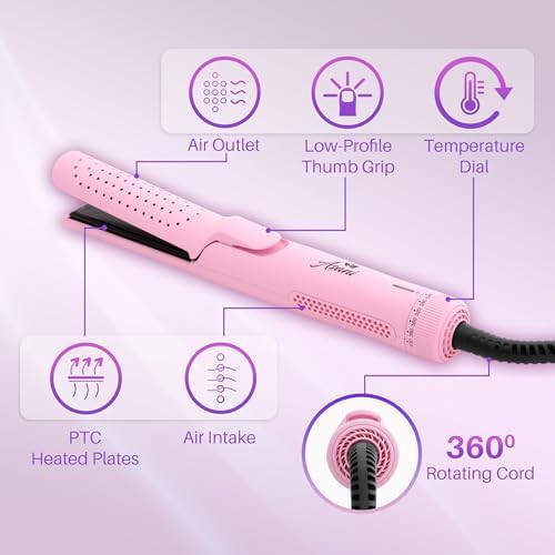 Pink airflow styler and curling wand — photo 3