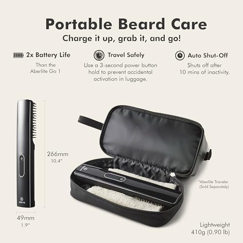 Cordless ionic beard and hair comb — photo 5