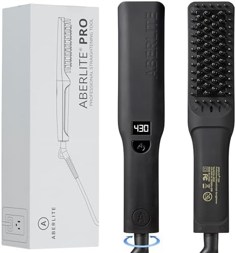 Professional ionic beard and hair straightener