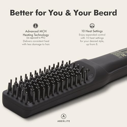 Professional ionic beard and hair straightener — photo 3