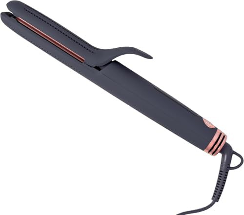 Airflow styler with curved ceramic plates
