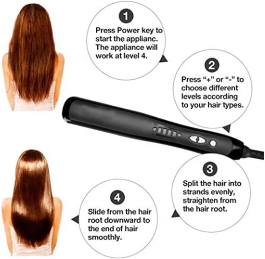 Dual voltage ionic hair straightening brush — photo 4