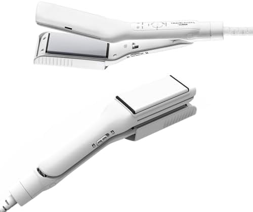 Dual purpose travel mini iron for hair and clothes