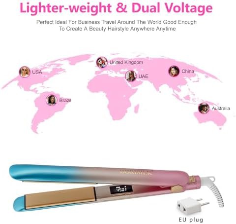 Colorful Ceramic Flat Iron and Curler — photo 4