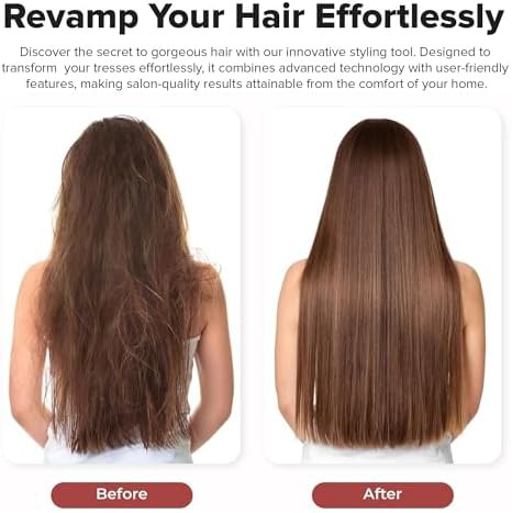 Rose gold ceramic straightener with rubberized coating — photo 4
